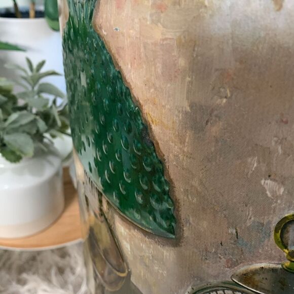 Vintage Mid Century J L Clark Metal
Trash Can Wastebasket Lamp Book Clock Pen - Picture 3 of 17